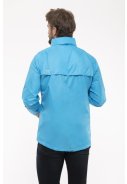 Neon blauw / gele regenpak van Mac in a Sac (Neon gele broek met volledige rits) 3