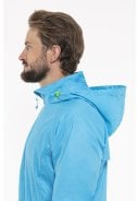 Neon blauw / gele regenpak van Mac in a Sac (Neon gele broek met volledige rits) 4