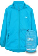 Neon blauwe kinder regenpak van Mac in a Sac 2