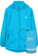 Neon blauwe kinderregenjas van Mac in a Sac