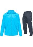 Neon blauwe regenpak van Mac in a Sac