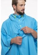 Neon blauwe regenponcho van Mac in a Sac 6