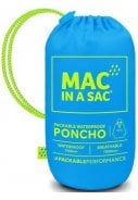 Neon blauwe regenponcho van Mac in a Sac 3