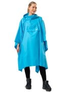 Neon blauwe regenponcho van Mac in a Sac