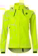 Neon geel compact dames regenjas Commuter jacket Hi-vis van Agu 1