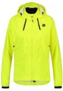 Neon geel compact dames regenjas Commuter jacket Hi-vis van Agu 5