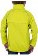Neon geel lichtgewicht heren regenjas Packable  van Pro-X Elements 4