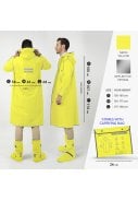 Neon gele City Trench regenjas van Perletti 11