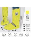 Neon gele hoge regenoverschoenen (Shoe Cover) van Perletti 2