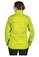 Neon gele lichtgewicht dames regenjas Packable van Pro-X Elements 3