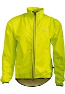 Neon gele lichtgewicht heren regenjas Air Jacket van Pro-X Elements