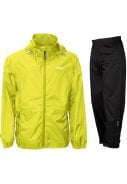 Neon gele lichtgewicht heren regenpak Packable van Pro-X Elements 