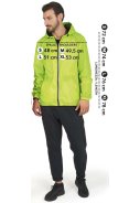 Neon gele regenjas Windbreaker van Perletti 9