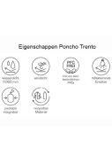 Neon groen / donkerblauw fiets poncho Trento van Pro-X Elements 3