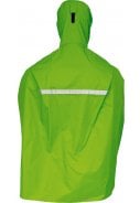 Neon groene kinder regenponcho Pasino van Pro-X Elements 2