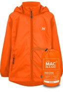 Neon oranje kinderregenpak van Mac in a Sac 2