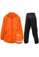 Neon oranje kinderregenpak van Mac in a Sac