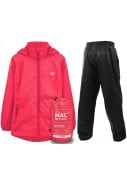 Neon roze kinderregenpak van Mac in a Sac