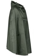 Olijf groen Unisex waterdichte poncho Haps van Bjornson 5