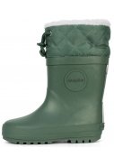 Olijfgroene natuurrubber kinder winter laars van Druppies 2