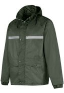Olijfgroene unisex regenpak Dusch van Bjornson 4