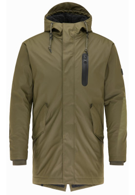 Olive heren regenjas Bivoy van Ragwear