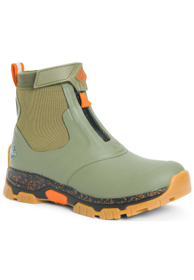 Olive / orange heren enkel laars Apex Zip van Muck Boots