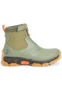 Olive / orange heren enkel laars Apex Zip van Muck Boots 4