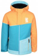 Oranje / blauwe kinder ski-jas Debut Jacket van Dare 2B 1