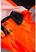 Oranje / donkerblauwe Hi-Vis  regenjas van Lyngsøe Rainwear  3