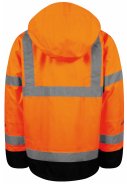 Oranje/zwart Hi-Vis Regenjas van Lyngsøe Rainwear  8