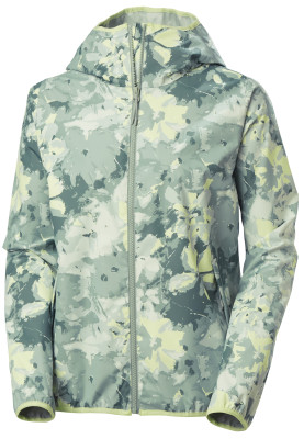  Groene dames regenjas Core Graphic van Helly Hansen