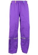 Paarse regenbroek met volledige rits van Hello Rain 4