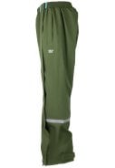 Groene regenbroek met volledige rits van Hello Rain 2