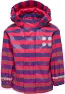 Paarse / rood gestreepte kinder regenjas Jane van Lego Duplo