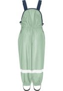 Pastel groene regenbroek met schouderbanden van Playshoes  3