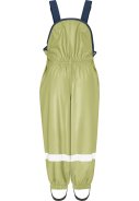 Pastel olive regenbroek met schouderbanden van Playshoes  3