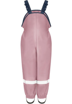 Pastel roze regenbroek met schouderbanden van Playshoes