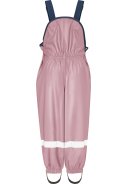 Pastel roze regenbroek met schouderbanden van Playshoes 3