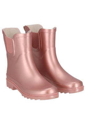 Pink Metallic damesregenlaars Chelsea Rubber van XQ