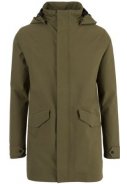 Army groene Urban outdoor long parka regenjas van Agu 1