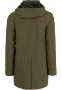 Army groene Urban outdoor long parka regenjas van Agu 9