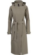 Pistachio green Urban outdoor lange damesregenjas / trenchcoat van Agu