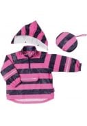 Playshoes anourak lila / roze gestreept 