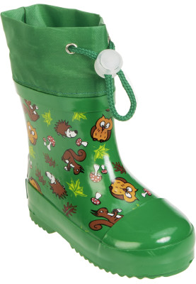 Playshoes gevoerde regenlaars herfst groen