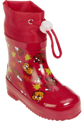 Playshoes gevoerde regenlaars herfst rood