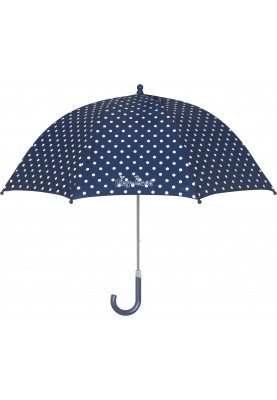 Playshoes kinder paraplu donkerblauw met stippen