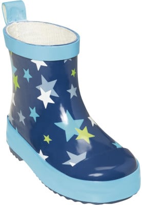 Playshoes korte regenlaars blauw met sterren
