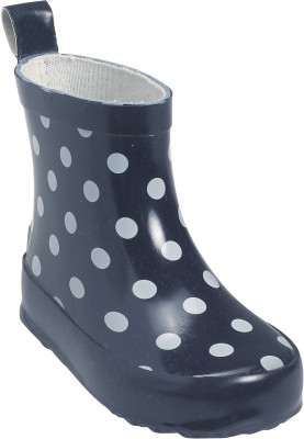 Playshoes korte regenlaars donkerblauw met witte stippen