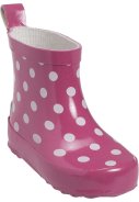 Playshoes korte regenlaars roze met witte stippen 